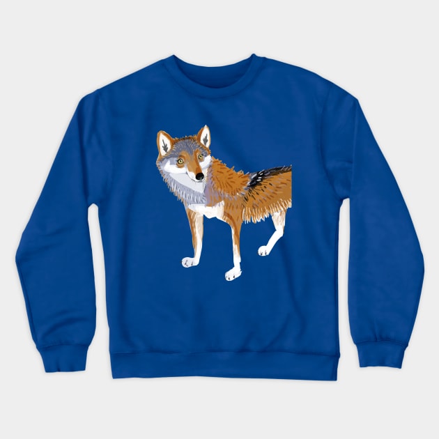 Totem Eastern wolf (lycaon) Crewneck Sweatshirt by belettelepink